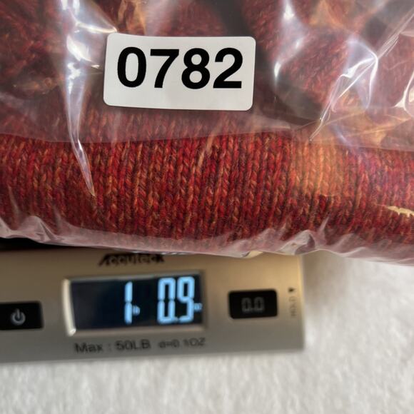 Versace Sport Men’s Wool Blend Funnel Neck Sweater Size XXL Red Marled Luxurious - Picture 8 of 8